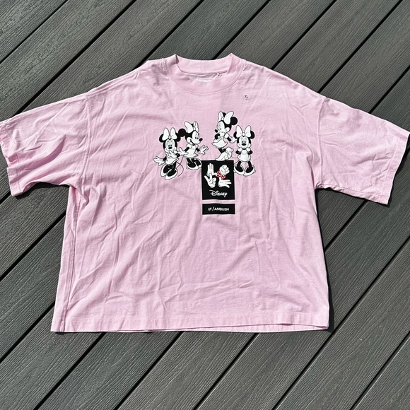 Uniqlo x Ambush x Disney pink Minnie Mouse boxy fit t-shirt - Picture 1 of 2